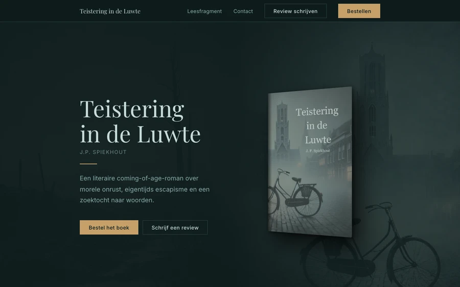 Screenshot van teisteringindeluwte.nl