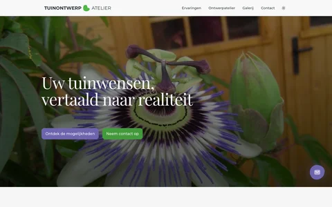 Screenshot van Tuinontwerp Atelier CT
